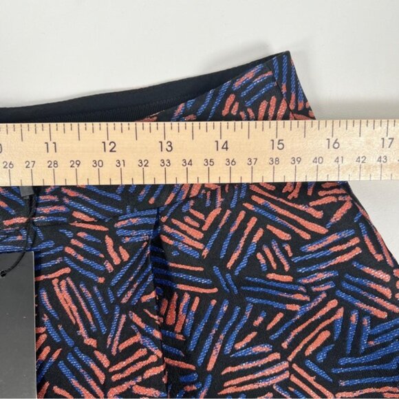 NWT MARKUS LUPFER UK🇬🇧Made Pleated Textured Pockets Shorts Shiny Print MEDIUM - Picture 8 of 13